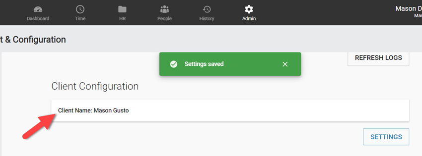 Gusto WorkforceHub Integration Setup